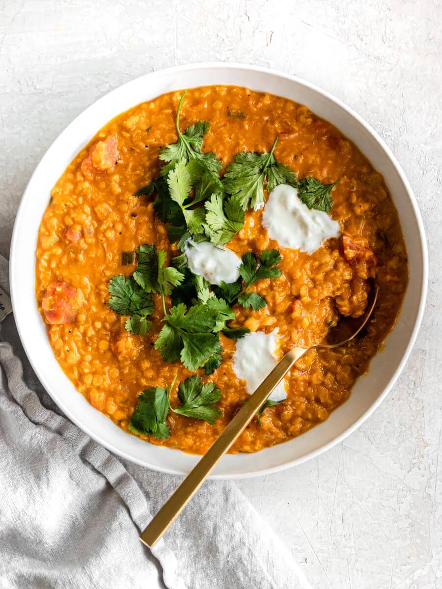 Super Fast Red Lentil Curry