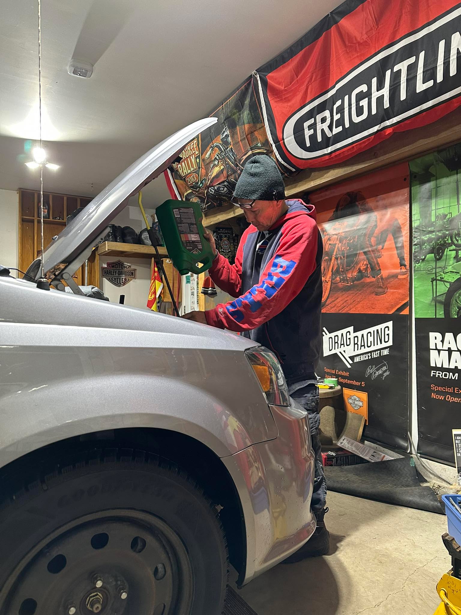 Oil Change Day 

Fortunate to have my husband who manages all of this for me. I do track the mileage and advise when it is time so really it is a joint effort!