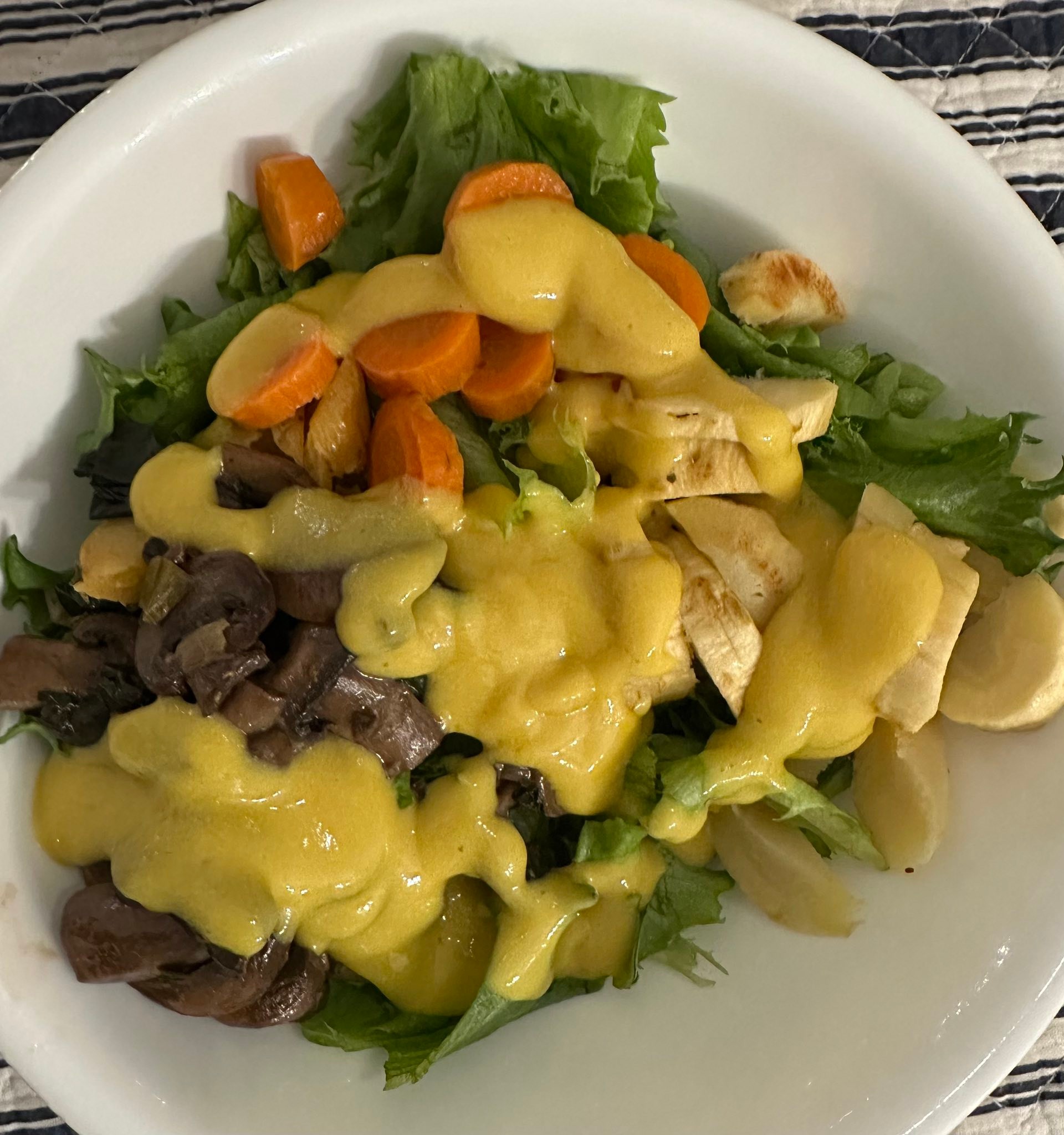 Do you have food sensitivities that developed later in life?

I did, and I believed my naturopath when I was told that I had developed a food sensitivity to dairy and eggs.  This was just over 4 years ago. 

Today, thanks to my nutrition education and marvelous Herbalist, Tatum Andrews, my food sensitivities are gone. 

How you might say? This was all tied to my leaky gut as a result of pain medication usage due to my arthritis. Pain medication is necessary in many instances. I am so glad I am aware of the challenges with pain medication and now have the tools (herbs) to protect my gut and have been able to reverse the damage. 

Tonight I treated myself to some Halloumi with Red Pepper Jelly along with my salad topped with a variety of roasted and sautéed vegetables topped with a honey mustard dressing I whipped up. 

Food truly can be our medicine, this is my practice and my calling. If you need help with food I’m here. Let’s connect.