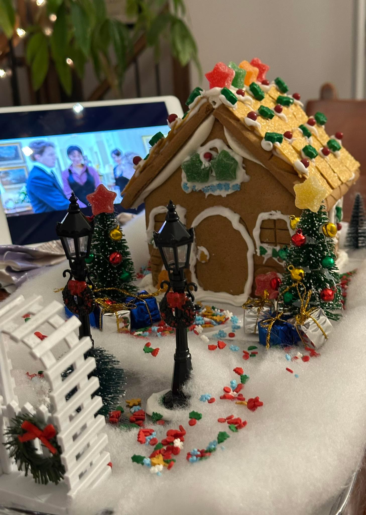 Wising everyone near and far a very Merry Christmas. I hope your day is spent doing all you want to do with those you love. 

This is my gingerbread house entry for this year!